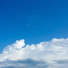 cloud on clear blue sky