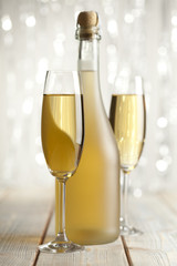 Glasses of champagne