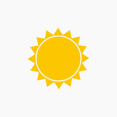 Sun icon vector