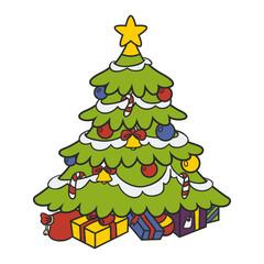 Vector Christmas tree