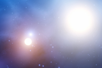 Fototapeta na wymiar Milky way stars and star-dust in deep space / cosmos. 