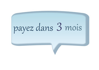 payez dans 3 mois,logo