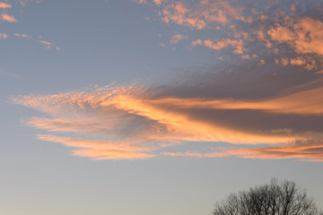 rote Wolken