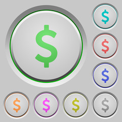 Dollar sign push buttons
