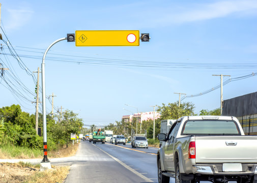 Traffic signs showing speed limits