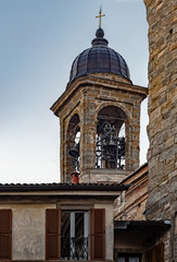 Fototapeta na wymiar Bells of a cathedral of Bergamo