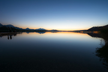 Sunset at Lake Hopfen