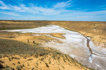 Near lake Baskunchak.