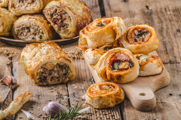 Sticks puff pastry