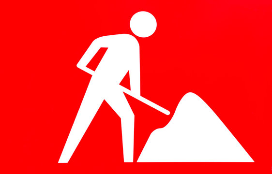 Bauarbeitersymbol