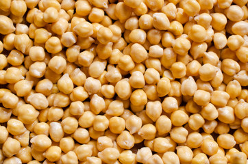 Background of raw chickpeas