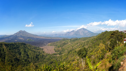 Lake Batur from Hill near Kintamani Village, Bali, Indonesia