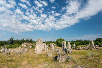 Fototapeta na wymiar Pobiti kamani - phenomenon rock formations in Bulgaria near Varna