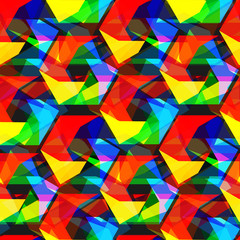 Fototapeta premium Seamless vector pentagon background