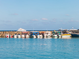 Marina on Maafushi Island Maldives