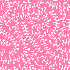 Fototapeta na wymiar Seamless pattern with cute footprints
