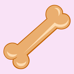 Paper plane, for dogs, vector illustration isolated on pink background