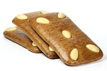 Lebkuchen isoliert auf weißem Hintergrund