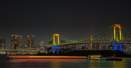Fototapeta na wymiar Evening View of Tokyo Skyline