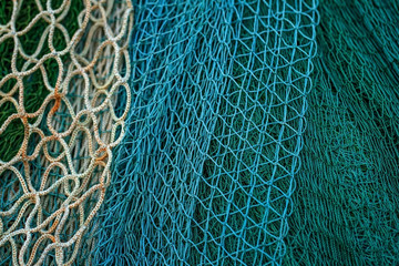 fishing net on the beach