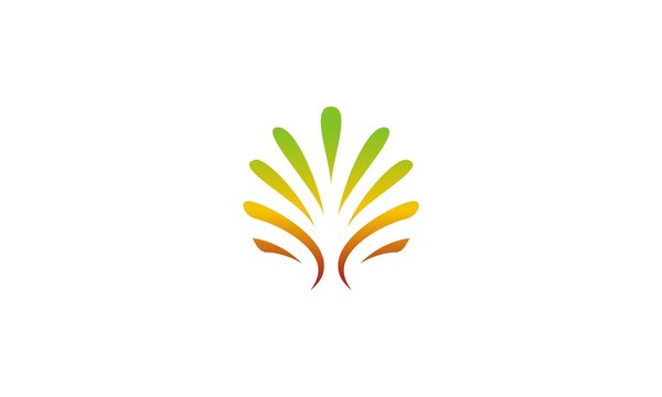  abstract plant company logo