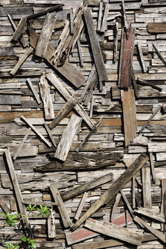 Reclaimed wood wall art