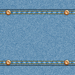 Denim Texture Seamless Vector with Center Space for Text
