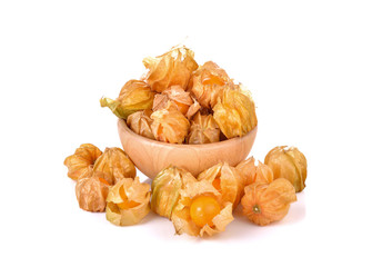 Cape Gooseberry on white background