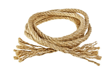 Rope isolated on white background
