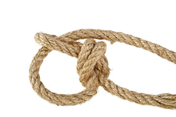 Rope isolated on white background