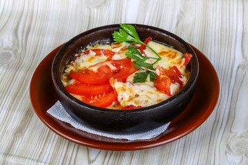 Baked potato with cheese