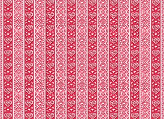 ハート系背景　ストライプ　ピンク