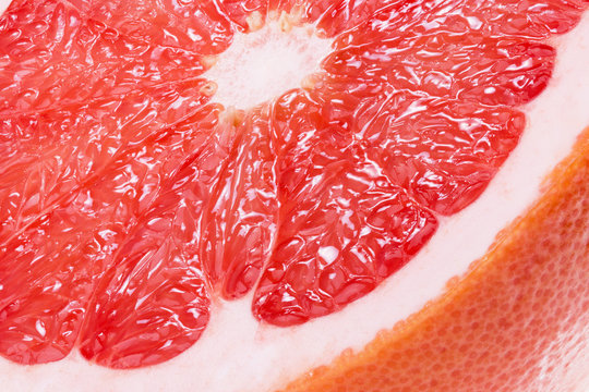 close up of juicy grapefruit