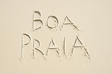 Boa Praia, a Portuguese phrase that translates to 