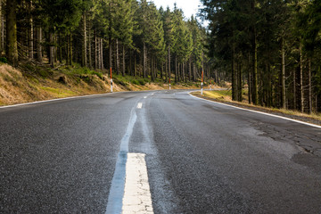 Zufahrt zum Schneekopf - Thüringer Wald