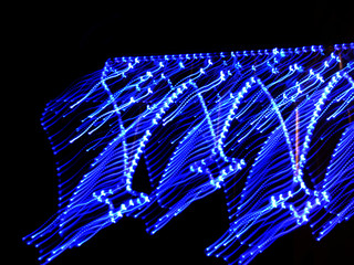 blue electric light stars