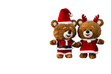 christmas bear doll