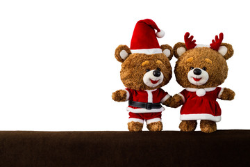 christmas bear doll