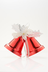 couple christmas bell with clipping path