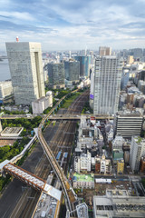 Obraz premium Tokyo Skyline, Cityscape of Tokyo City, Japan - Tokyo is the wor