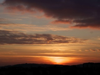 Obraz premium glorious multicolor sunset