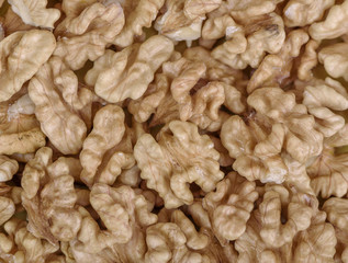 Walnuts background 