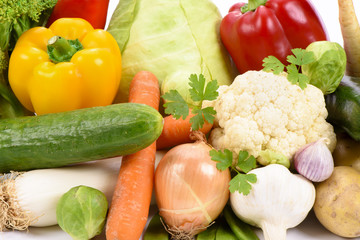 Frisches Gemüse vom Bauernmarkt