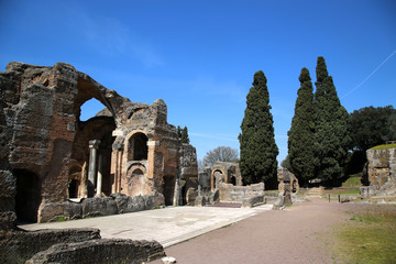 Naklejka premium Ancient ruins of Villa Adriana ( The Hadrian's Villa ), Cryptopo