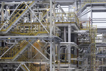 industrial construction. fuel production petrochemical plant, refining