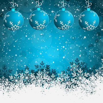 Blue Abstract beauty Christmas background