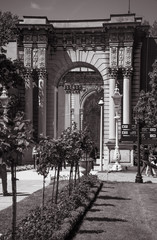 Facade of Old mansion in Istanbul built for the Sultan of Ottoman empire
