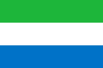 vector flag of Sierra Leone