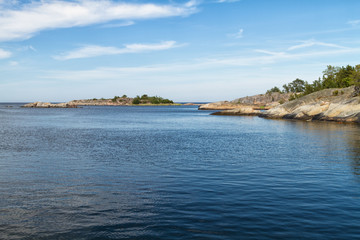 Fototapeta na wymiar Rocks and islands in the Baltic sea in summer.