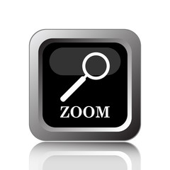 Zoom with loupe icon